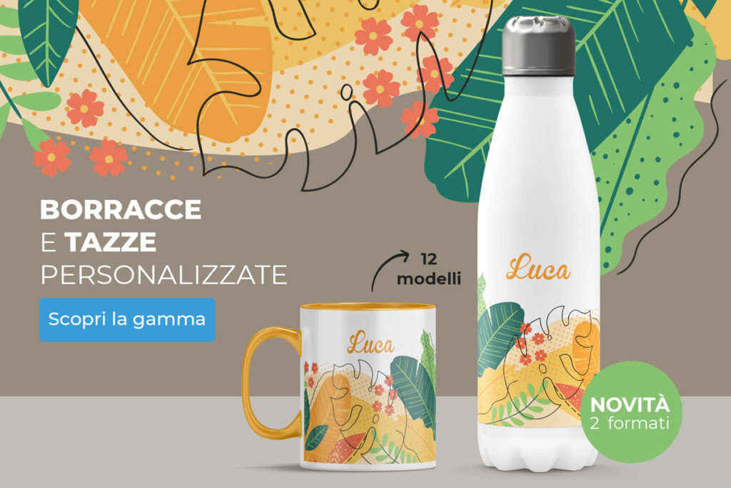 tazze personalizzate - borracce personalizzate brescia
