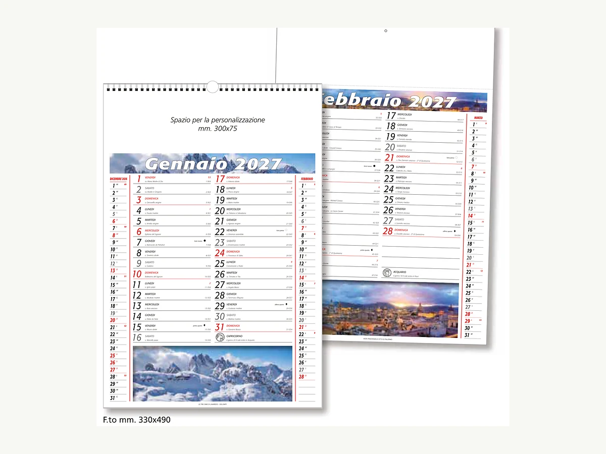 Calendari olandesi illustrati con foto a 4 colori a Gavardo (Brescia)
