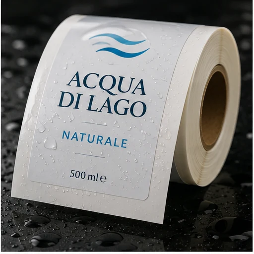 Etichette in PVC bianco resistente all'acqua