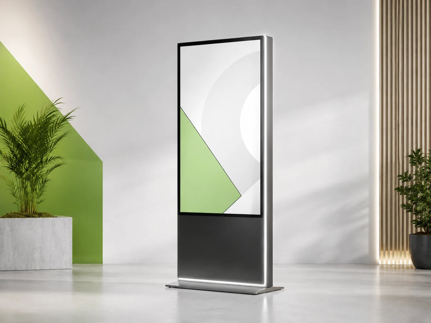 Totem espositivi in alluminio con LED a Gavardo (Brescia)